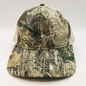 Realtree Edge Camouflage Mesh Back Hunting Cap Snapback Camo & Tan Dad Trucker